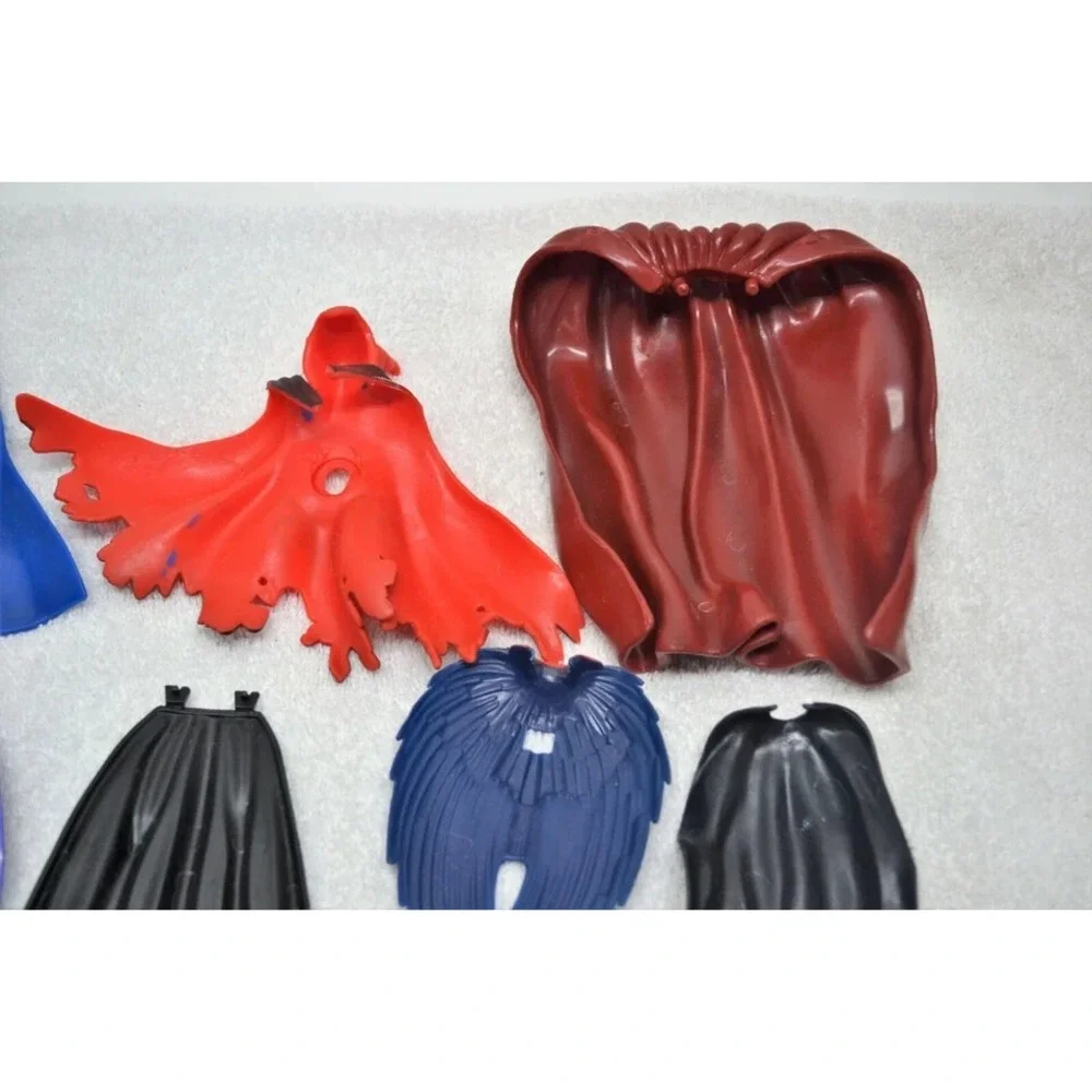 Vintage 1990's Marvel Lot of 9 Action Figure Capes (Capes Only)(D3)